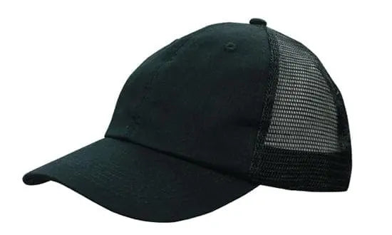 Headwear Washed Chino Soft Mesh Back Cap X12 - 4145 - City Workwear